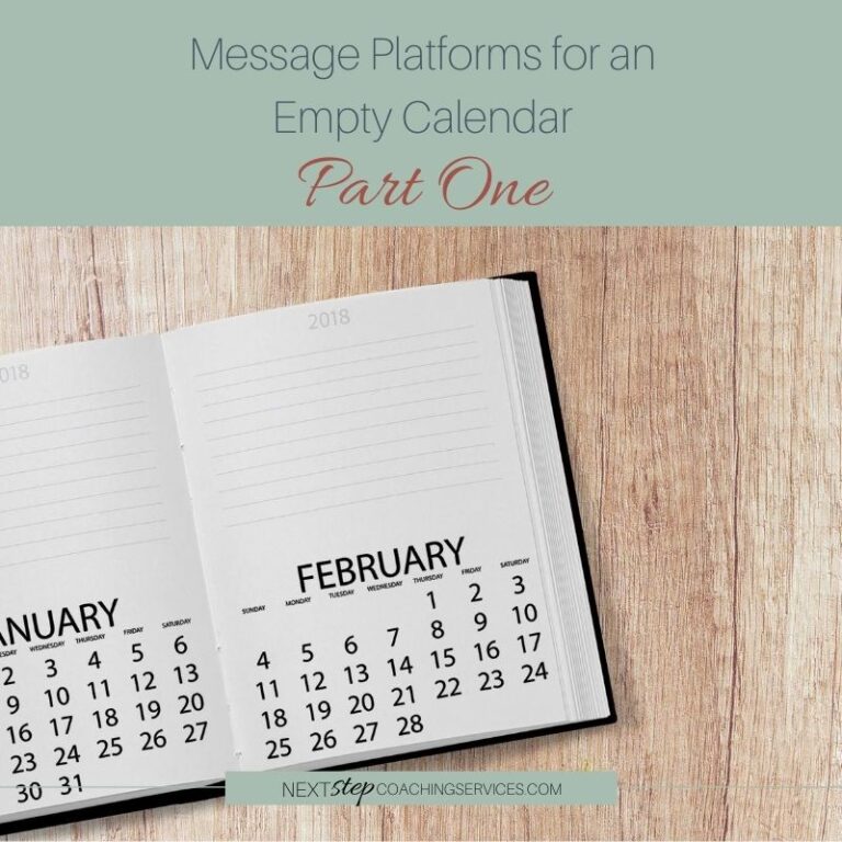 Message Platforms for an Empty Calendar– Part 1