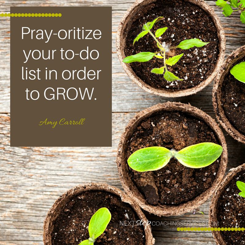 Pray-oritize your to-do list